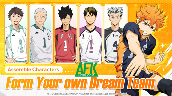 Haikyu Touch The Dream game thể thao lấy chủ đề từ Vua Bóng Chuyền Haikyu Afkmobi-haikyutouchthedream-1