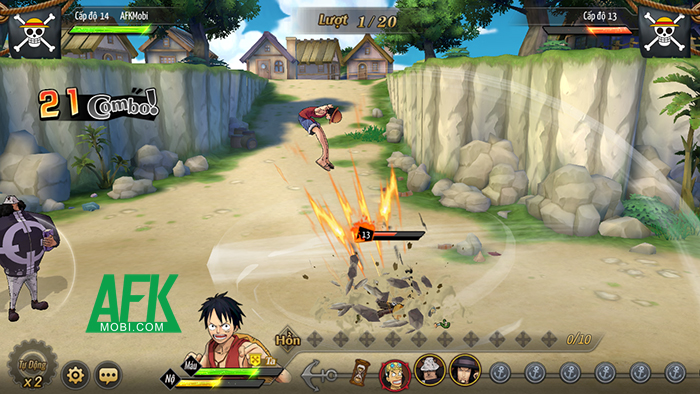 OP 3D – Kho Báu Vĩ Đại là game tái hiện lại chân thực thế giới One Piece Afkmobi-reviewop3d-5