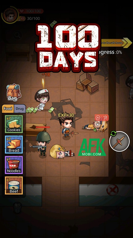 Survival 100 Days thử thách game thủ trong việc sinh tồn trong bối cảnh hậu tận thế 1