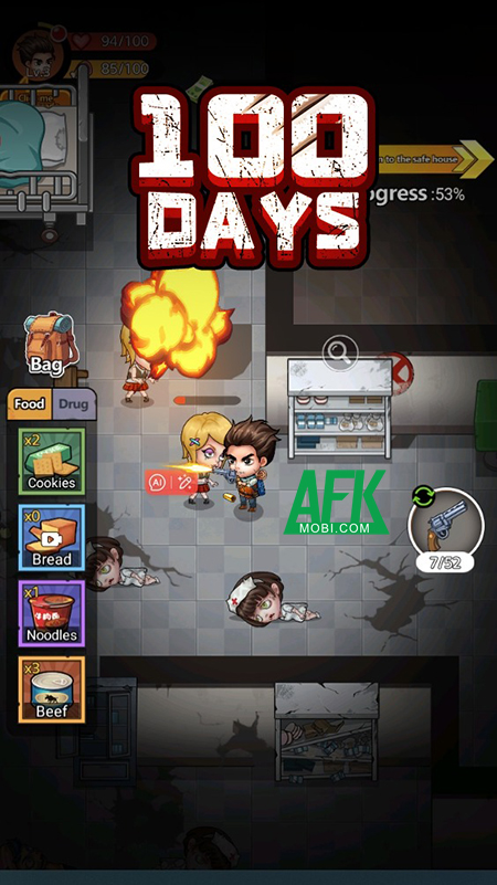 Survival 100 Days thử thách game thủ trong việc sinh tồn trong bối cảnh hậu tận thế Afkmobi-survival100days-3