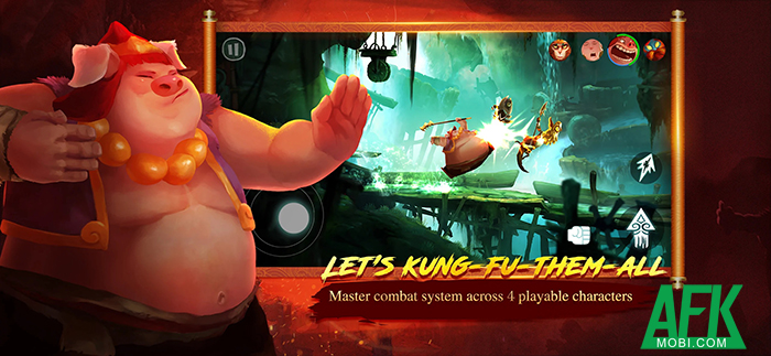 Cùng thầy trò Đường Tăng thu thập các mảnh Thánh Kinh trong game Unruly Heroes 2