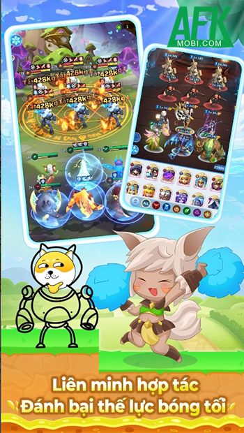 hero - Hero Clash game đấu tướng chiến thuật rảnh tay tích hợp cực nhiều mini game giải đố Afkmobi_Hero_Clash_gameplay_anh_2