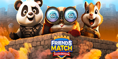 Friends Match: Tower Defense cho bạn sử dụng các người bạn ngộ nghĩnh để so tài phòng thủ