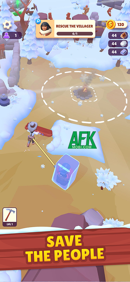 hack - Hack Gold Rush: Frozen Adventures mod full vàng, bug tài nguyên vô hạn Afkmobi-goldrushfrozenadventures-2