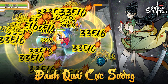 Chơi game quét quái tu tiên sảng khoái cùng với game mới Ngự Kiếm Sinh Tồn 1