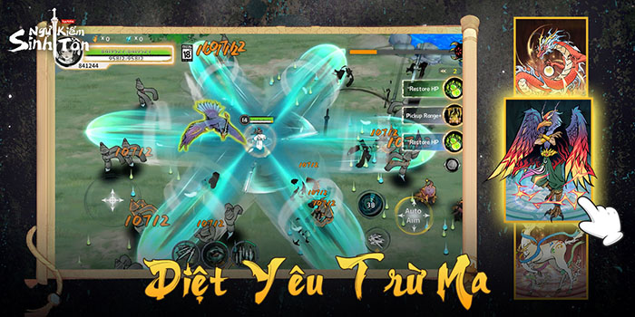 Chơi game quét quái tu tiên sảng khoái cùng với game mới Ngự Kiếm Sinh Tồn 2