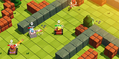 Bump Tank: Multiplayer Battle kết hợp giữa lối chơi bắn xe tăng cổ điển và battle royale