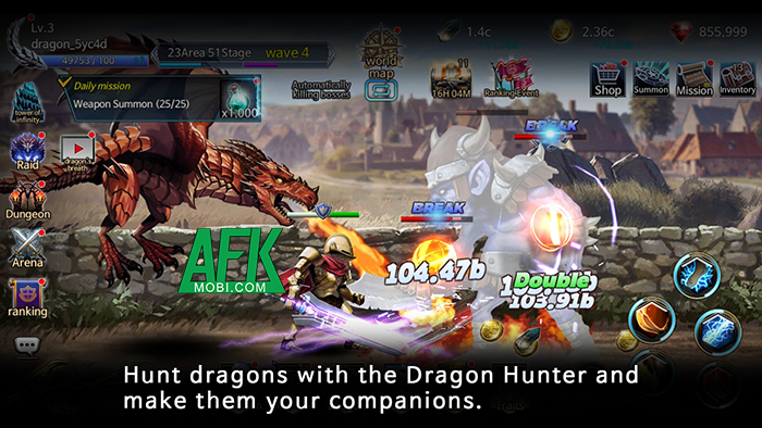 Rồng - Trở thành thợ săn rồng trong game nhập vai nhàn rỗi Dragon Hunter’s Tale: Idle Afkmobi-dragonhuntertaleidle-3