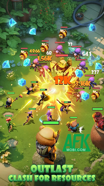 Khám phá sân sau rộng lớn cùng các món đồ chơi trong game Garden Heroes 1