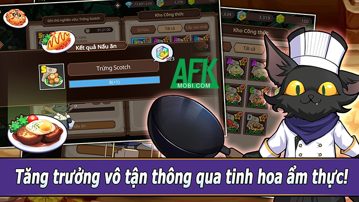 Bắt đầu cuộc hành trình phiêu lưu ẩm thực với game Hero & Frying Pan: Idle RPG Sim 2