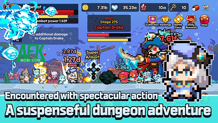 Pixel Dragon Knights: Idle RPG game nhàn rỗi với phong cách đồ họa pixel ngộ nghĩnh 1