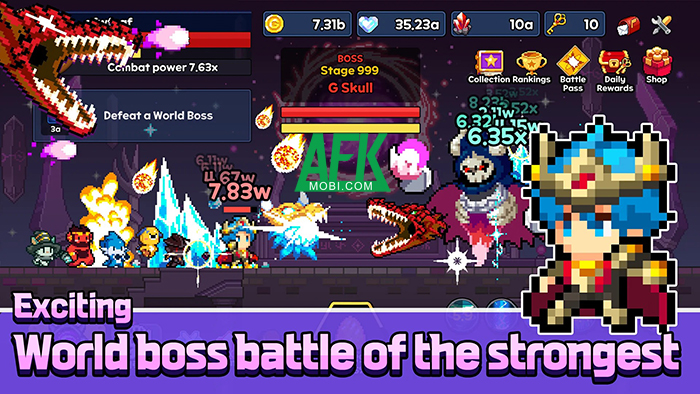 Pixel Dragon Knights: Idle RPG game nhàn rỗi với phong cách đồ họa pixel ngộ nghĩnh 2