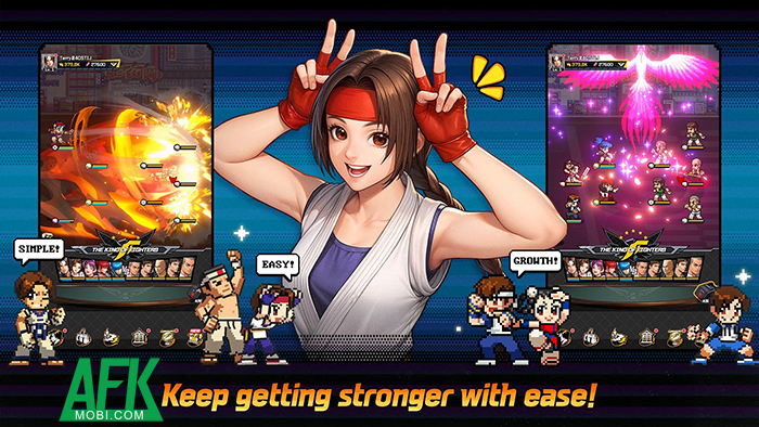 THE KING OF FIGHTERS AFK game đấu tướng rảnh tay chủ đề Quyền Vương 1