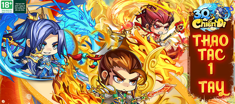 3Q Chiến Đi game đấu tướng chủ đề Tam Quốc với đồ họa chibi cập bến Việt Nam