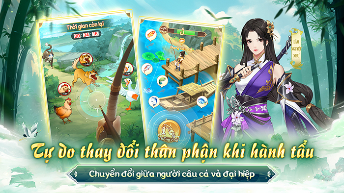 RPG tiên hiệp Gặp Lại Tiêu Dao chính thức ra mắt! Tải game quay thưởng nhận xe máy Vision 4