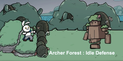 Bảo vệ khu rừng cùng các cung thủ động vật trong game Archer Forest: Idle Defense