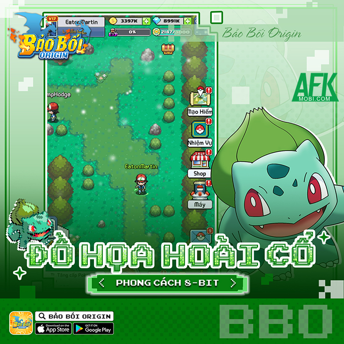 Bảo Bối Origin game Pokémon đồ họa 8-Bit đã được CMN Online đưa về Việt Nam 3