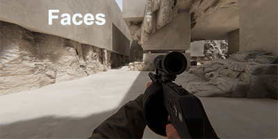 Faces game FPS sở hữu nền đồ họa 3D vô cùng đẹp mắt và chân thực