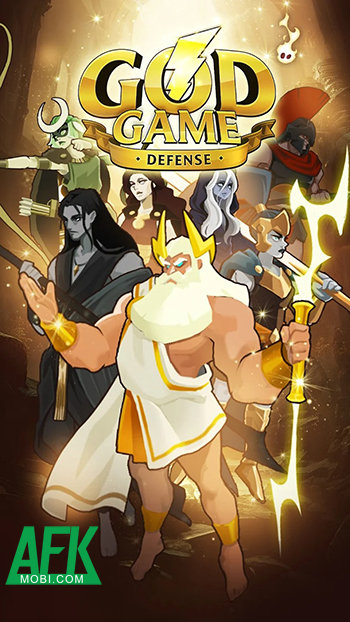 Cùng các vị thần phòng thủ trước các đợt quái vật trong game God Game: Defense 0