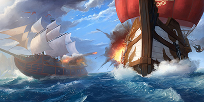 Trở thành thuyền trưởng của một con tàu cướp biển trong game Pirate Ships: Build and Fight