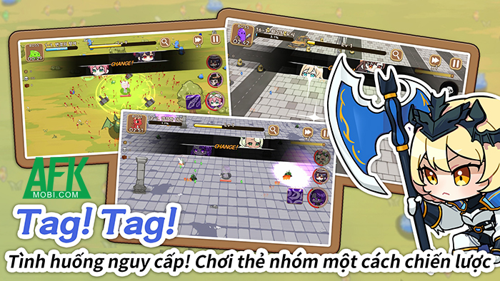 Bảo vệ thế giới cùng những cô nàng lính đánh thuê chibi trong game Tag Tag Survival 0