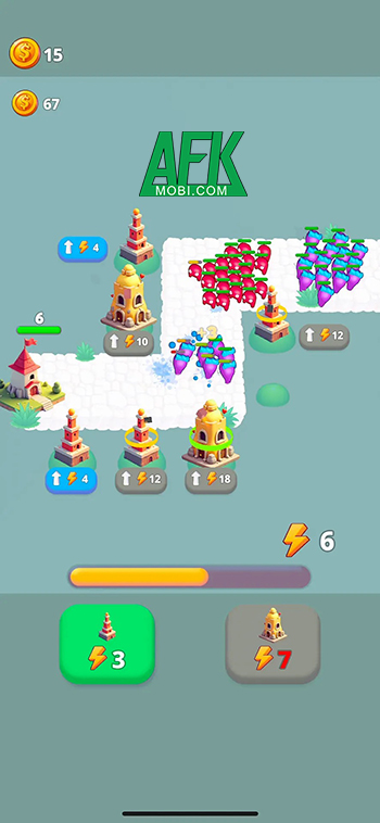 Chống lại các đợt quái vật chất nhầy trong game phòng thủ Blob Attack: Tower Defense 0