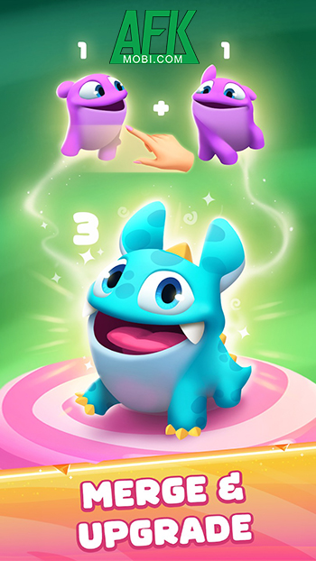 Cùng các Chompet đáng yêu khám phá Sweetopia trong Candy Critters: Idle Merge 1