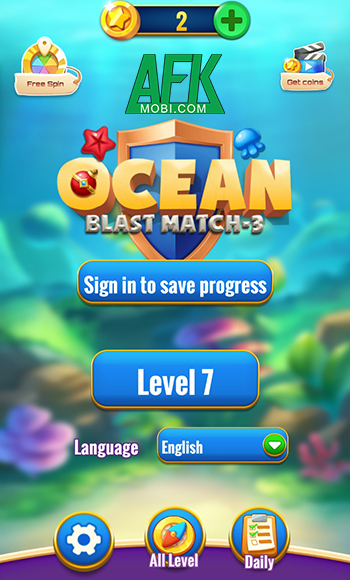 Ocean Blast Party game giải đố match-3 lấy chủ đề về thế giới đại dương kỳ diệu 0