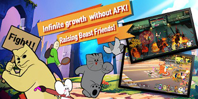 Raising Beast Friends game idle lấy chủ đề từ bộ Webtoon hài hước Beast Friends của JJALTOON