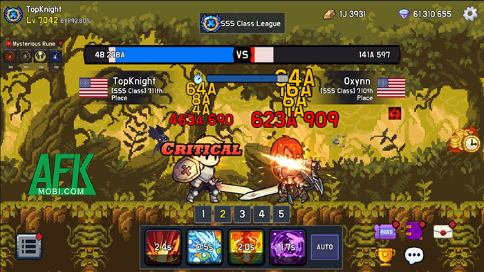 Phát triển hiệp sĩ của bạn trở thành kẻ mạnh nhất trong game Strongest Knight: Idle PVP 1