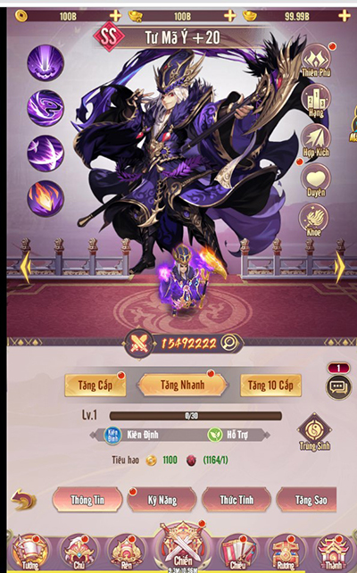 Soi sức mạnh phe Tào Ngụy trong game Chân Vương 3Q Mobile 4