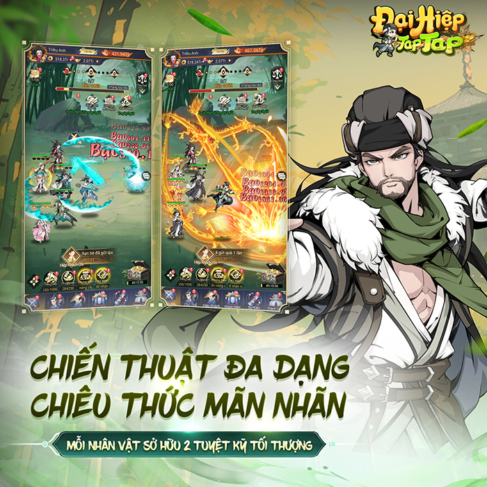 Vào game Đại Hiệp Tap Tap nâng chén thỏa thích, nhận ngay hiệp khách bá đạo! 4