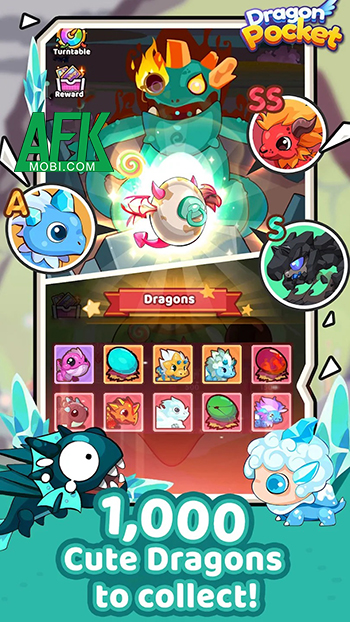 Dragon Pocket game idle mời người chơi tập hợp một đội hình Rồng ngộ nghĩnh 2