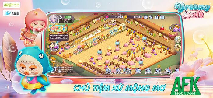 Dreamy Cafe game mô phỏng kinh doanh nhà hàng cập bến Việt Nam 0