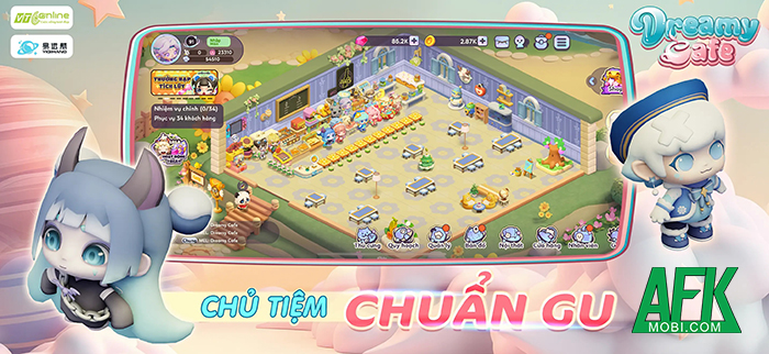 Dreamy Cafe game mô phỏng kinh doanh nhà hàng cập bến Việt Nam 1