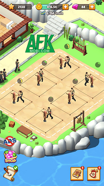 Quản lý và phát triển học viện võ thuật của bạn trong game mô phỏng KungFu Academy 1