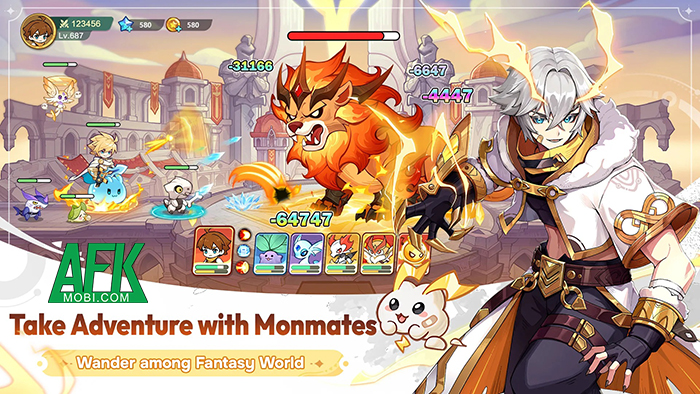 Monmate Master: Idle Adventure game nhàn rỗi cho người chơi tập hợp đội quái vật của mình 1