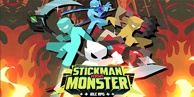 Phát triển anh hùng của bạn để đánh bại thế lực bóng tối trong Stickman vs Monster: Idle RPG