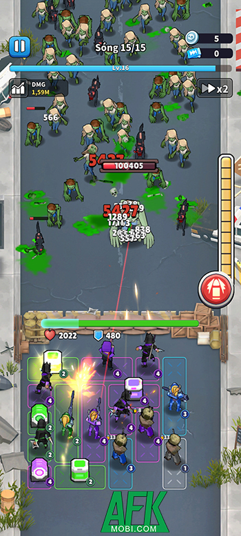 Xây dựng đội hình phòng thủ chống lại các đợt xác sống trong game Undead Siege 4