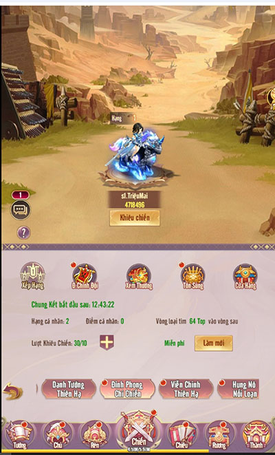 Điểm mặt 4 đấu trường xếp hạng đỉnh cao tại game mới Chân Vương 3Q 6