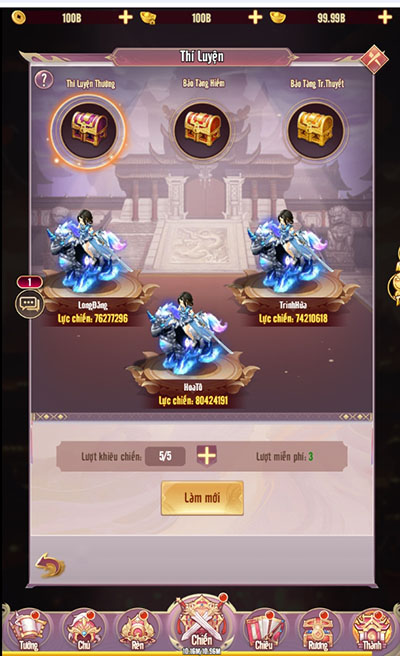 Điểm mặt 4 đấu trường xếp hạng đỉnh cao tại game mới Chân Vương 3Q 2