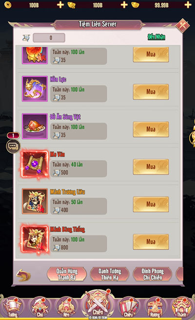 Điểm mặt 4 đấu trường xếp hạng đỉnh cao tại game mới Chân Vương 3Q 8
