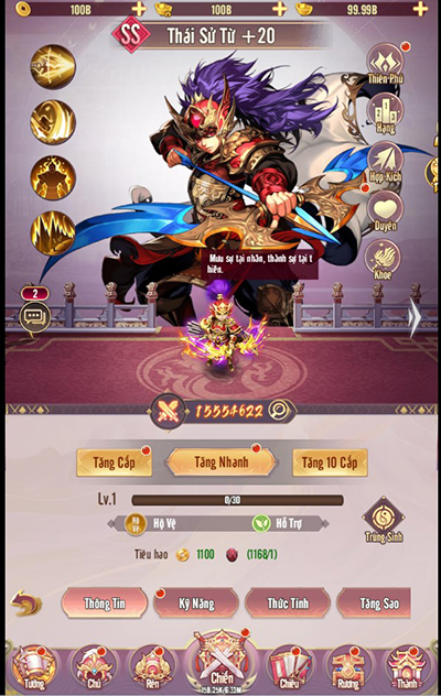 Soi sức mạnh phe Đông Ngô trong game Chân Vương 3Q Mobile 2