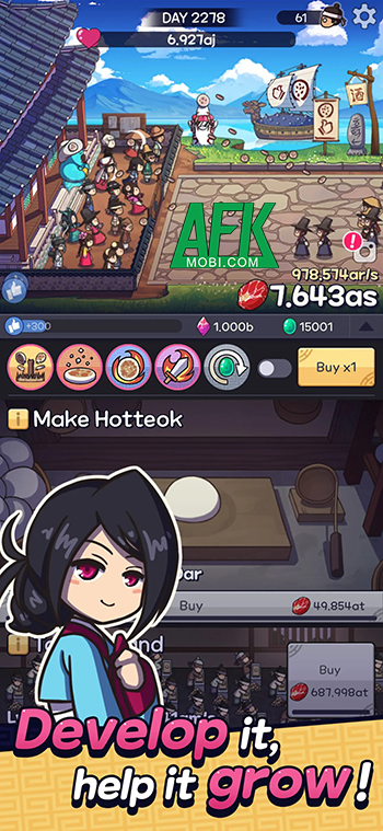 Jumo Clicker! game casual mô phỏng cho bạn được quản lý một quán rượu thời Joseon 2