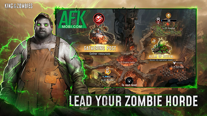 Lãnh đạo đội quân xác sống đột biến trong game chiến thuật King of the Zombies 0