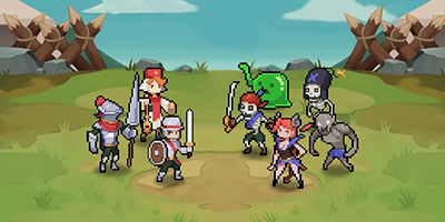 Bảo vệ thế giới trước sự trở lại của bầy đàn quái vật trong game Pixel Mini Warriors: 4 Races