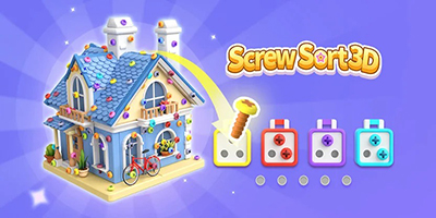 Screw Sort 3D thử thách bạn trong việc nhấn thu thập các con ốc vít