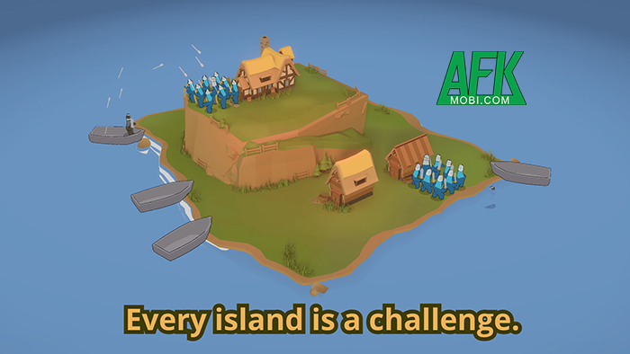 Bảo vệ hòn đảo của mình trước kẻ thù xâm lược trong Viking Island: Defense game 1