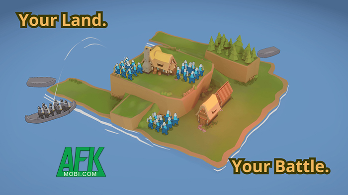 Bảo vệ hòn đảo của mình trước kẻ thù xâm lược trong Viking Island: Defense game 2