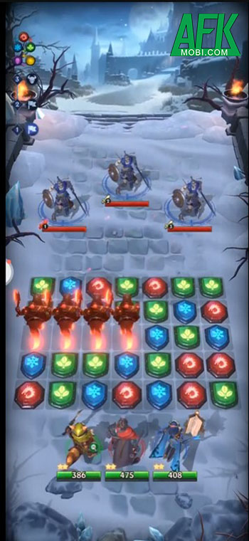 Arcane Clash: Frost War cho phép game thủ xếp Kim Cương để tấn công đối thủ 2